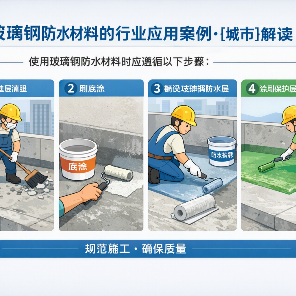 玻璃钢防水材料的行业应用案例,东营解读